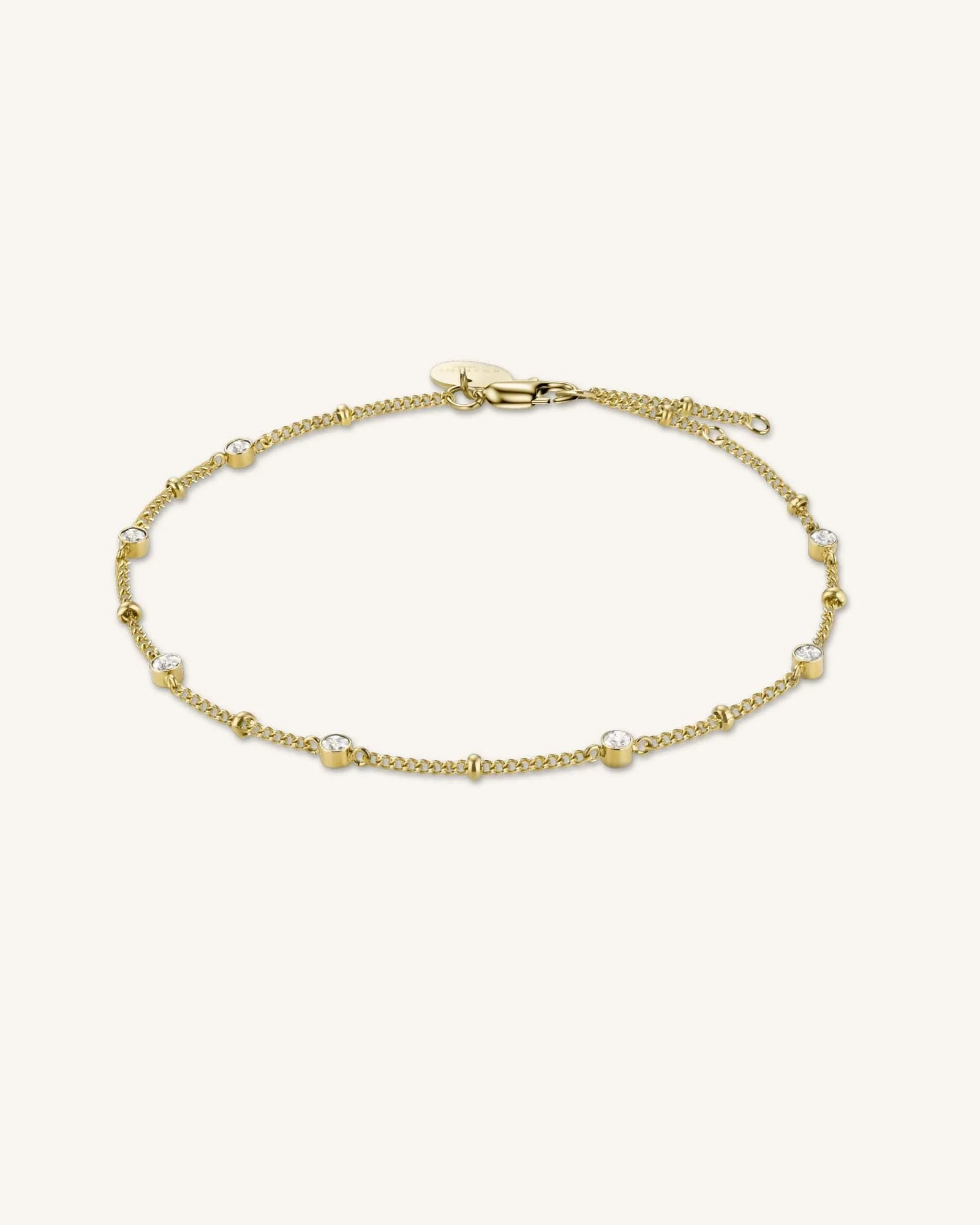 Multi Crystal Bracelet Gold - Image 3