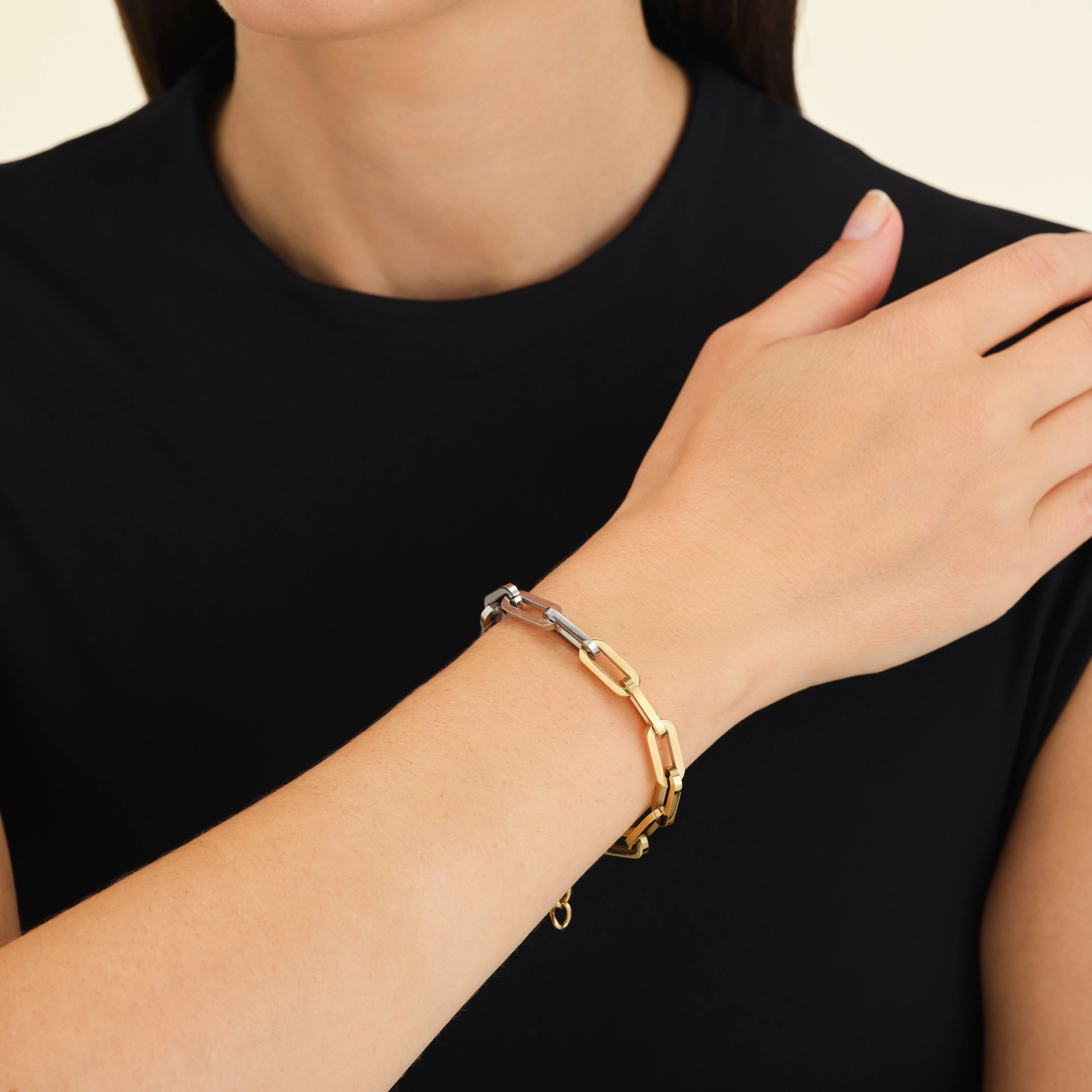 Duotone Chain Bracelet - Image 2