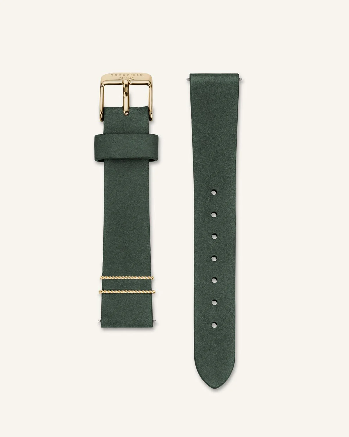 Forest Green Gold Strap