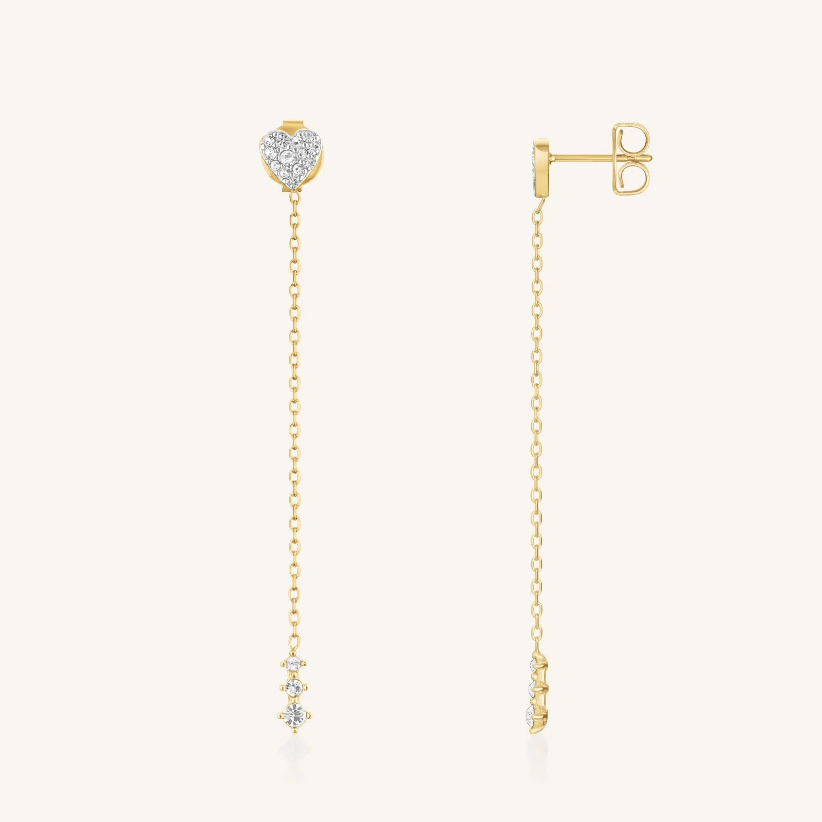 Long Heart Earrings - Image 3