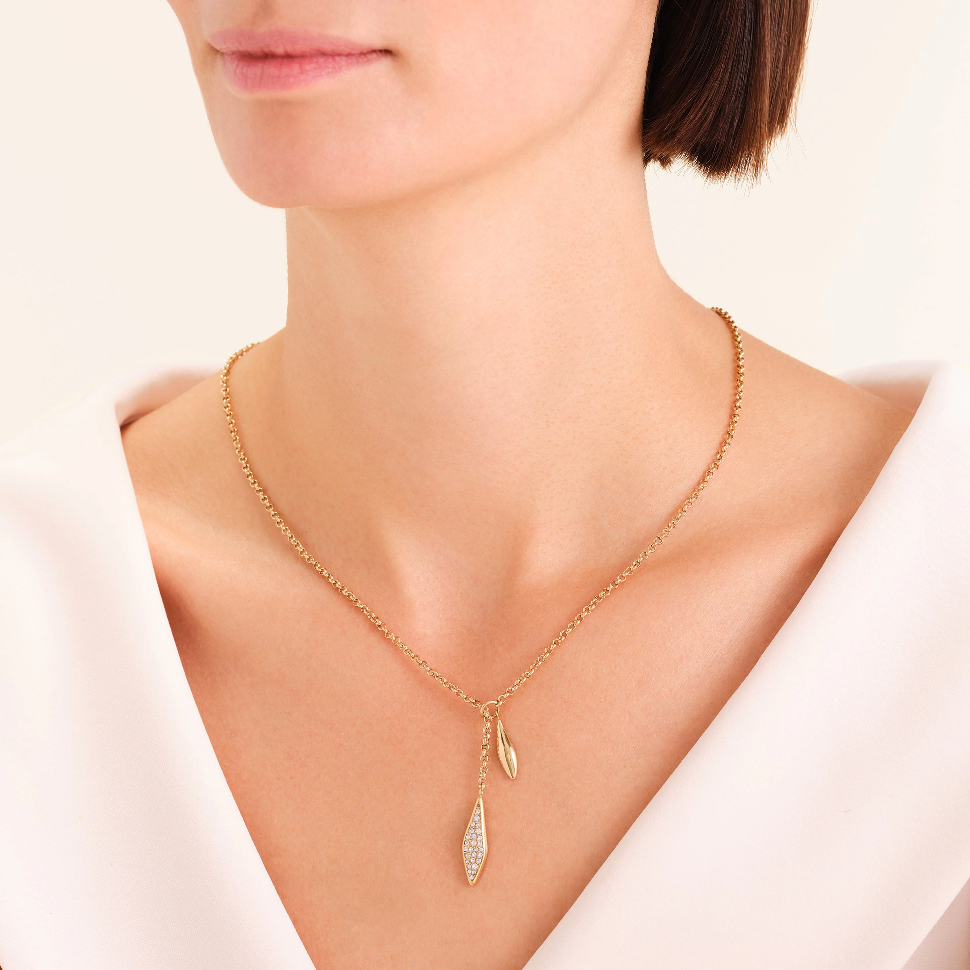 Pave Lariat Necklace - Image 2