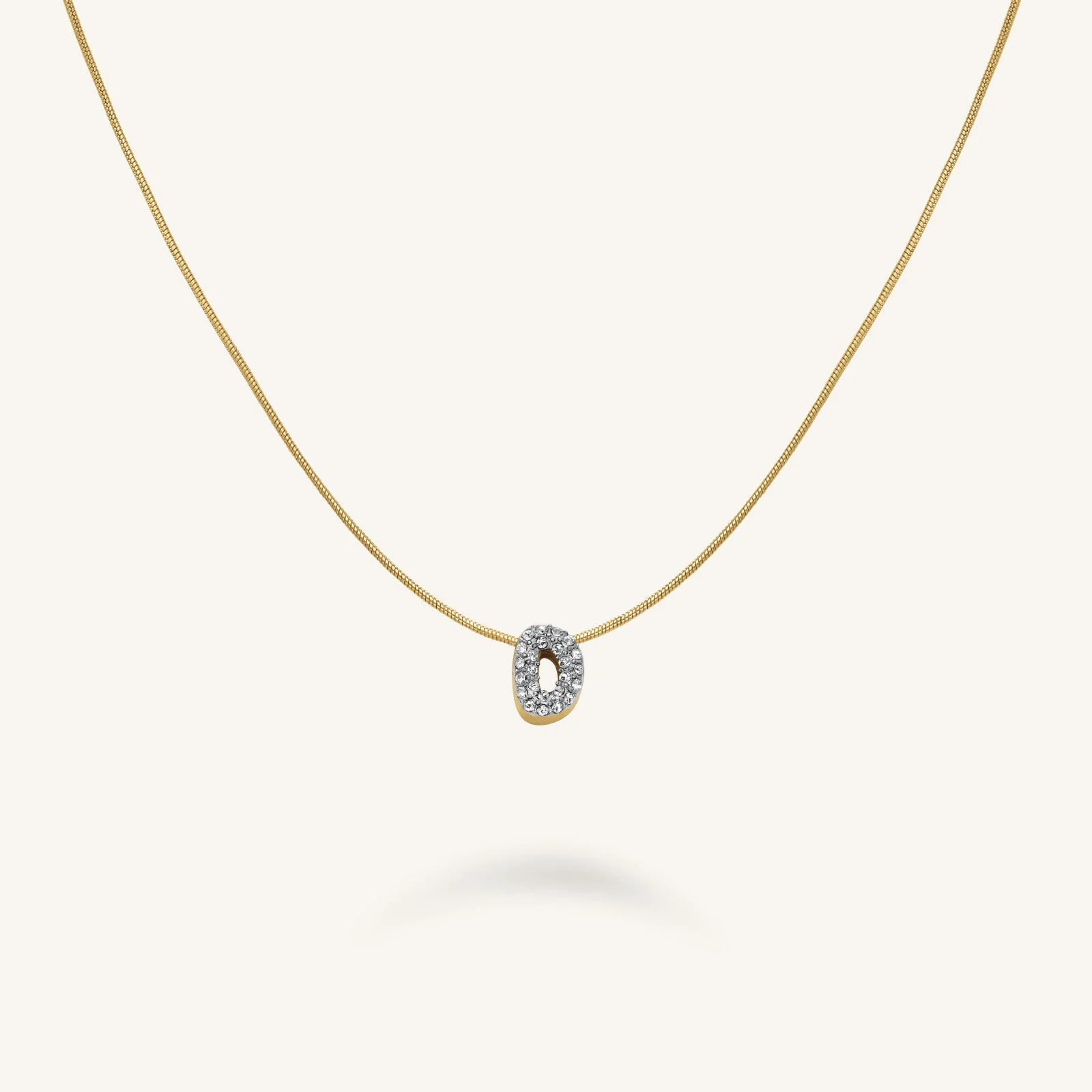 Crystal Letter D Necklace