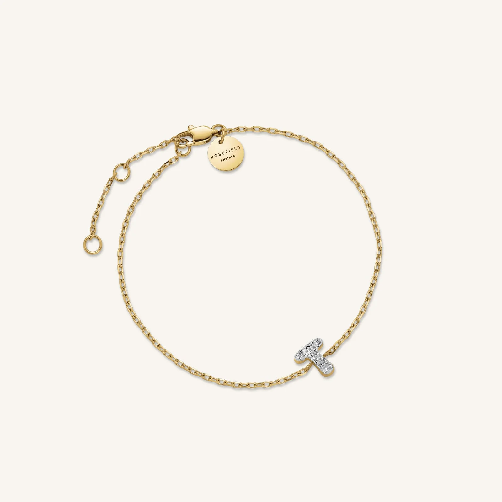 Crystal Letter T Bracelet