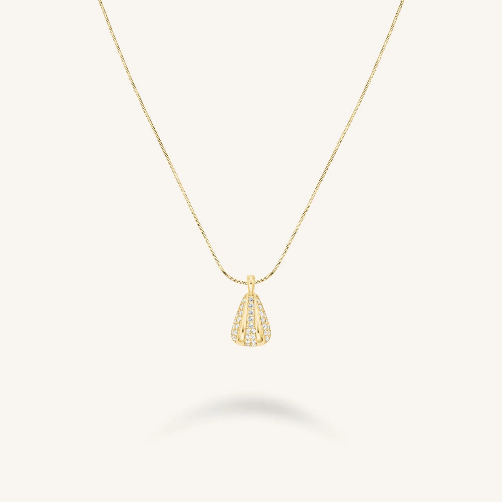 Pave Striped Necklace