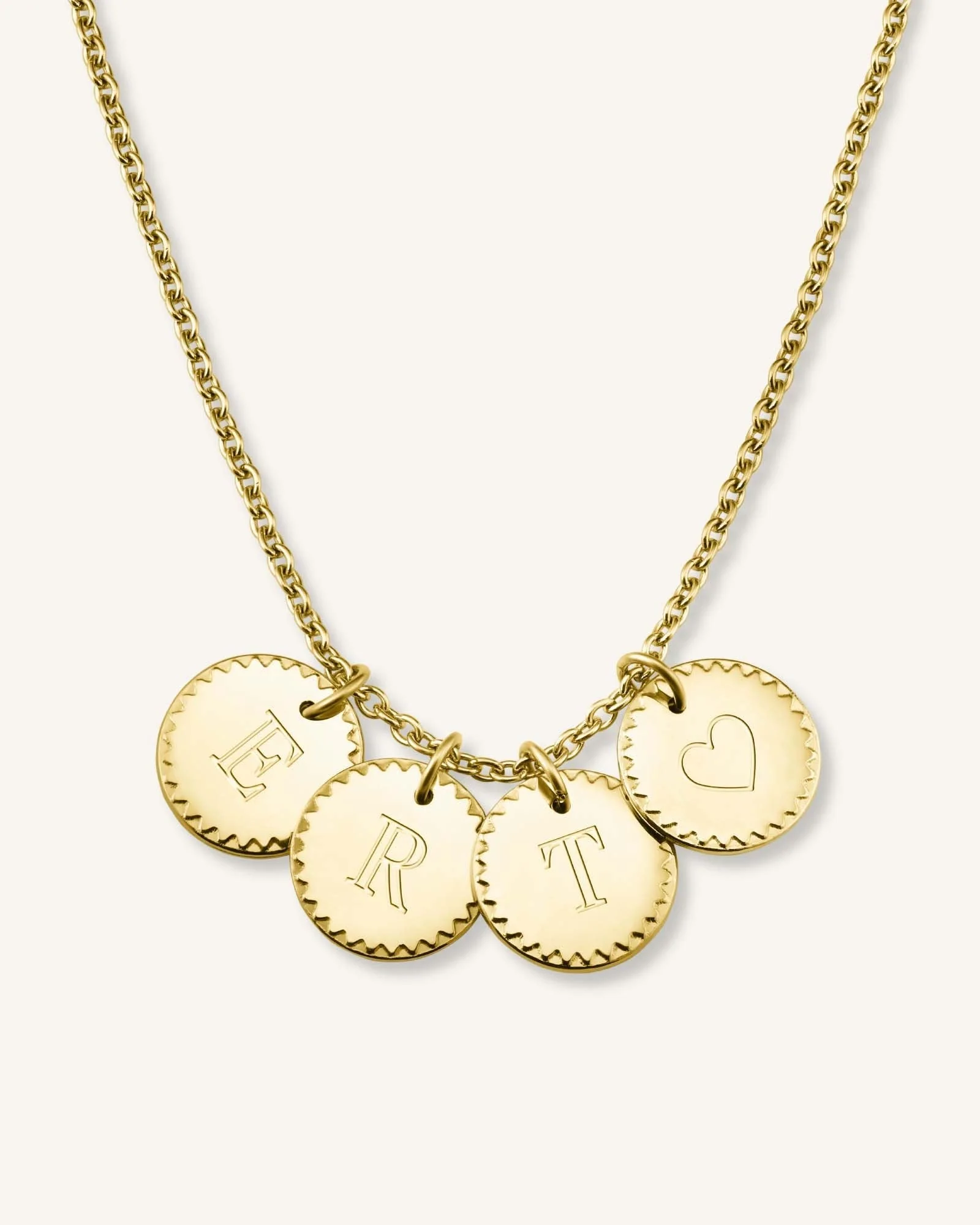 4 Coin Charm Necklace - Image 5
