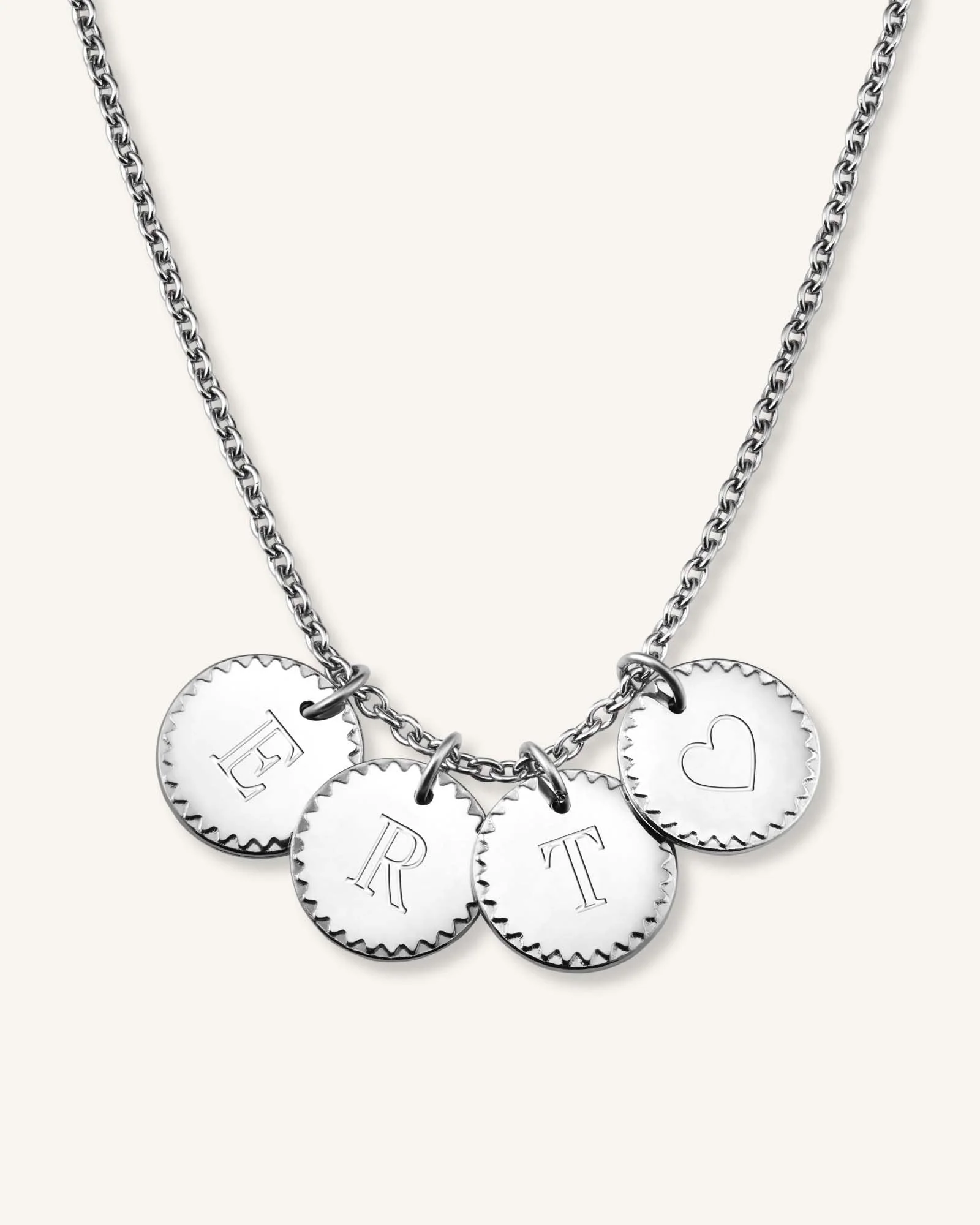 4 Coin Charm Necklace - Image 9