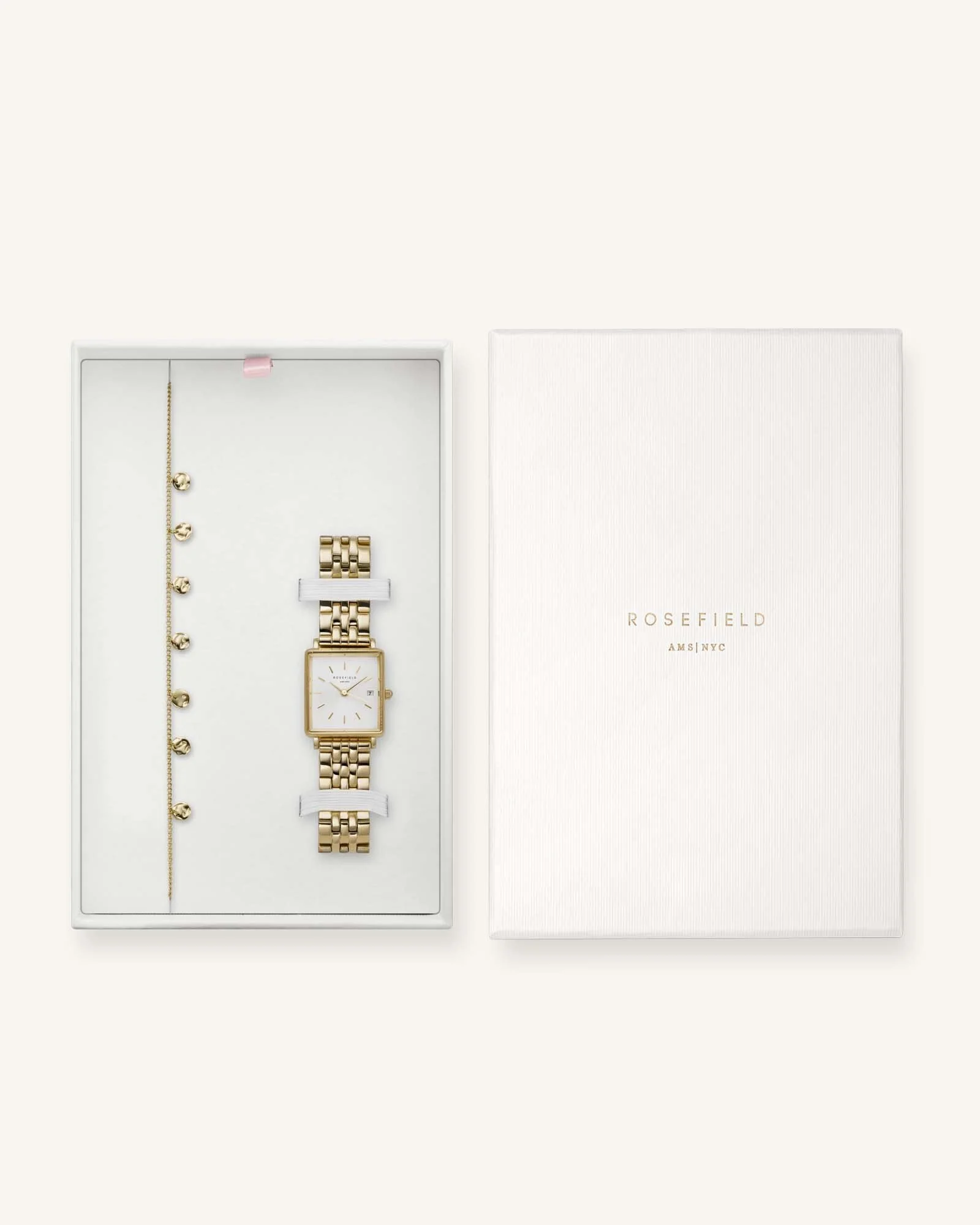 Boxy XS Gold + Bracelet Gift Set