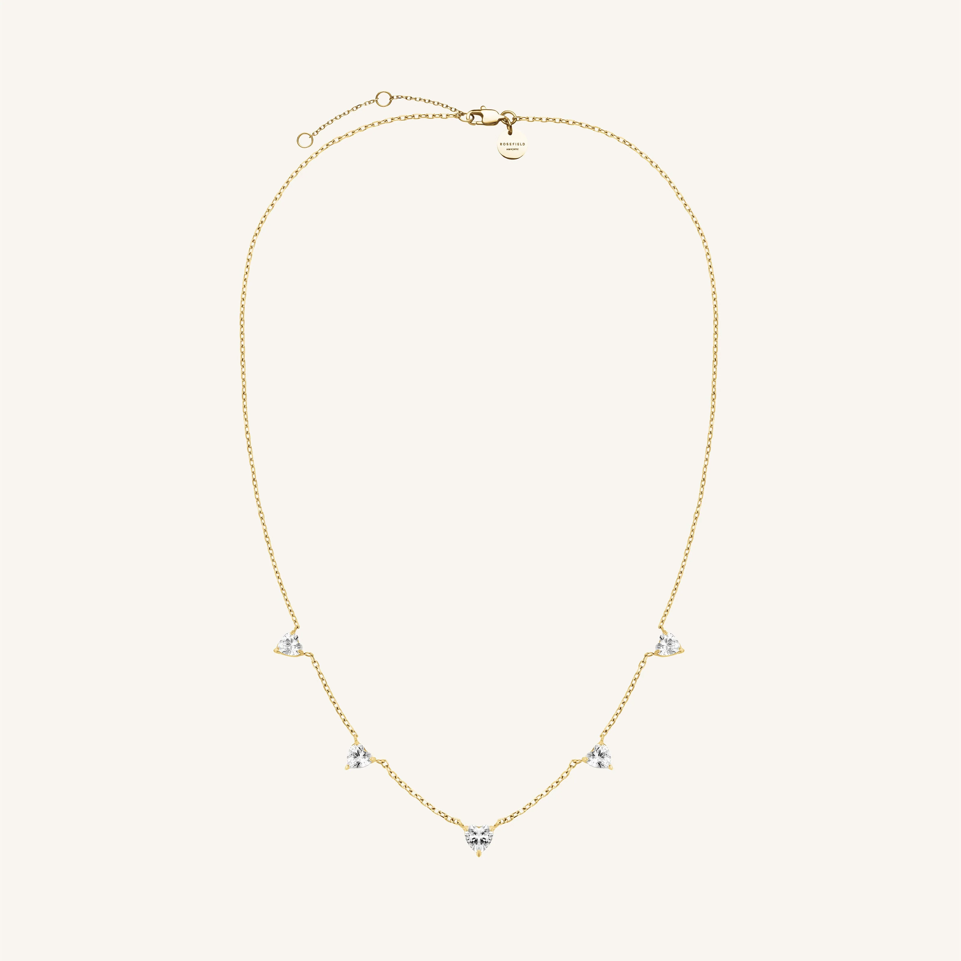 Row Hearts Necklace - Image 3